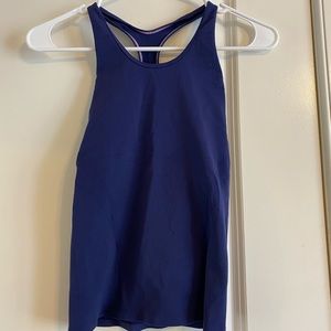 ivivva girl navy racer back tank top